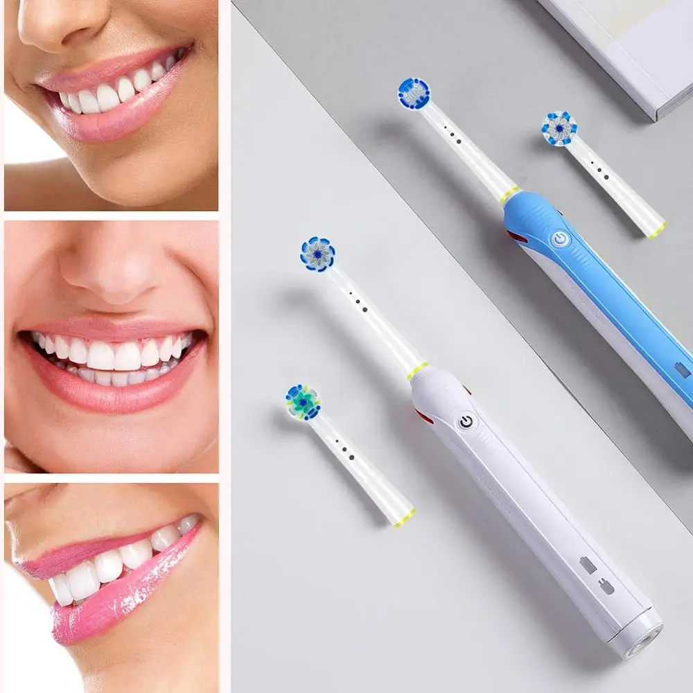 

4pcs Replacement Brush Heads For Braun OralB Electric Toothbrush Cross-Activity Toothbrush Heads For OralB Oral Cleaning Tools