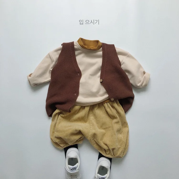 Свитшот детский осенний однотонный Повседневный в Корейском стиле | Детская