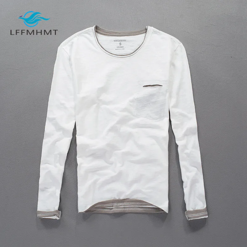 Футболка мужская из бамбука с дырками модная брендовая приталенная рубашка