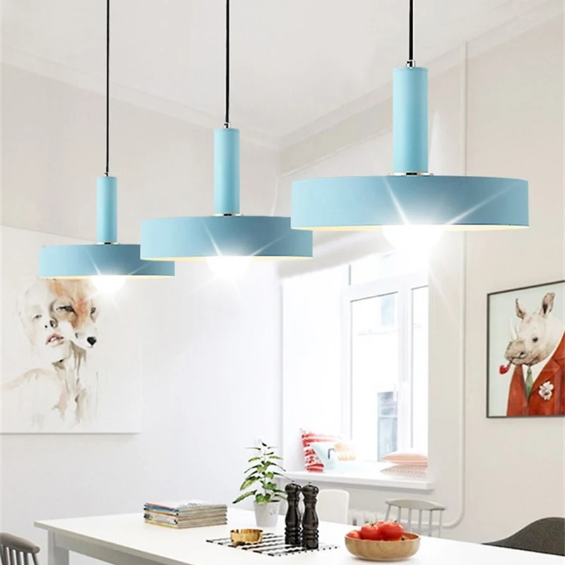 

Простые подвесные светильники E27 в скандинавском стиле лофт, современные креативные светодиодсветодиодный лампы «сделай сам» для спальни, ...