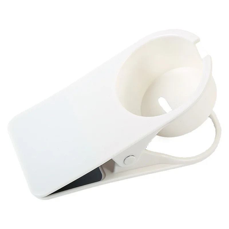 

Creative Coffee Drink Cup Holder Table Side Water Cup Shelf Office Desktop Computer Desk Fixed Cup Holder Desk Storage Clip