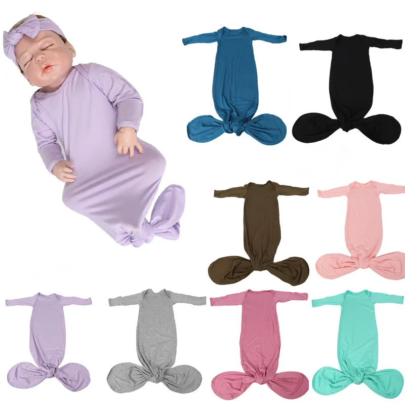 

Ecavus Newborn Pajamas Bag Baby Romper Skin-friendly European and American One-piece Baby Sleeping Bag Romper Bag Fart Clothes