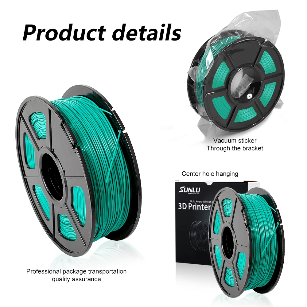 SUNLU PLA plus 1.75mm 3d printing plastic pla filament 1kg for FDM 3d printer стержни для 3д ручки 3d pen filaments