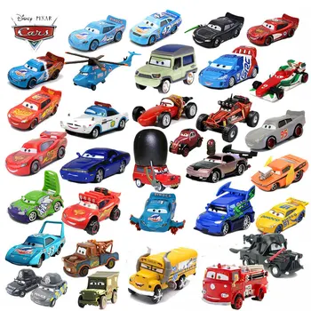 Disney Pixar Cars 2 3 Lightning McQueen Axelrod Mater miss Mother 1:55 Diecast Vehicle Metal Alloy Boy Kid Toys Christmas Gift 1