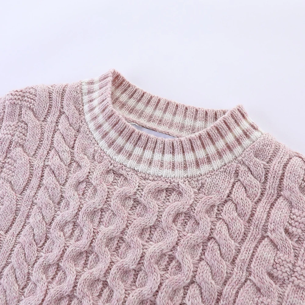 Детский свитер с круглым вырезом длинным рукавом | Мать и ребенок