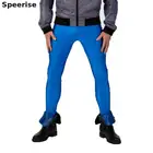 Леггинсы мужские из лайкры и спандекса, облегающие, спортивные