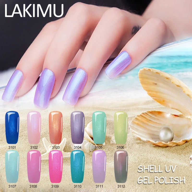 Lakimu УФ Гель лак для ногтей 7 мл полуперманентный Гибридный в форме русалки|Гель