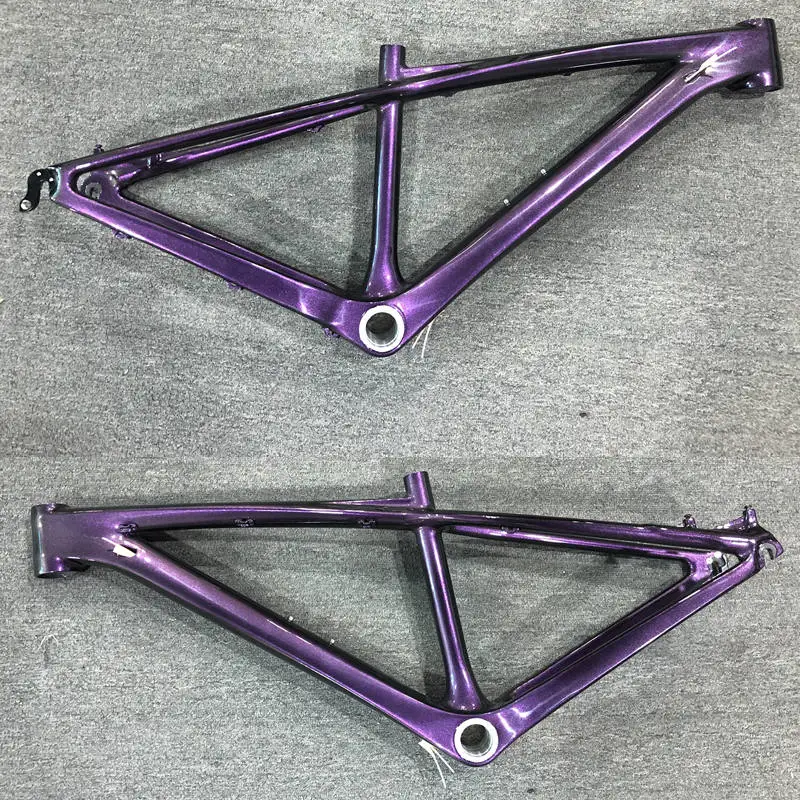 Китайская детская карбоновая рама 26er mtb карбоновая рама 26er 14 дюймов карбоновая рама mtb 26 карбоновая детская рама с гарнитурой+ зажим+ BB92 - Цвет: Chameleon purple