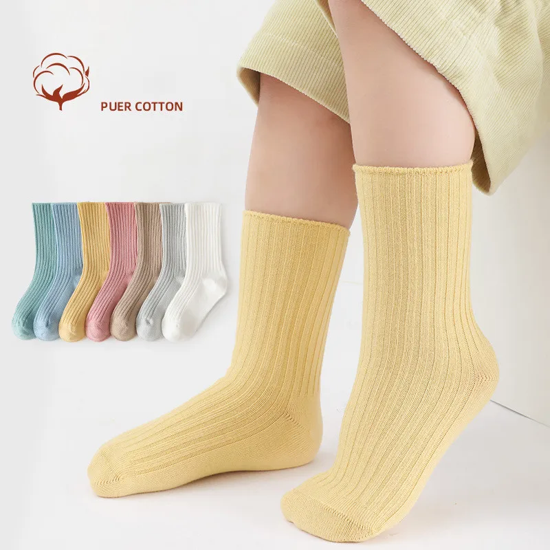 0 12 Years Kids Socks Baby Boys Girls Cotton Breathable Stripe Sock Children Socks for Children Knee Socks Long Socks School