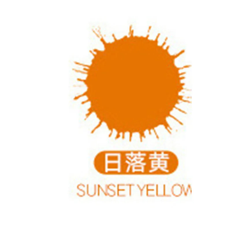 SunsetYellow 10 мл торт помадный десерт съедобный цвет пигмент Многофункциональный съедобный пигмент Макарон крем еда цвет ing ингредиенты поставки - Цвет: SunsetYellow