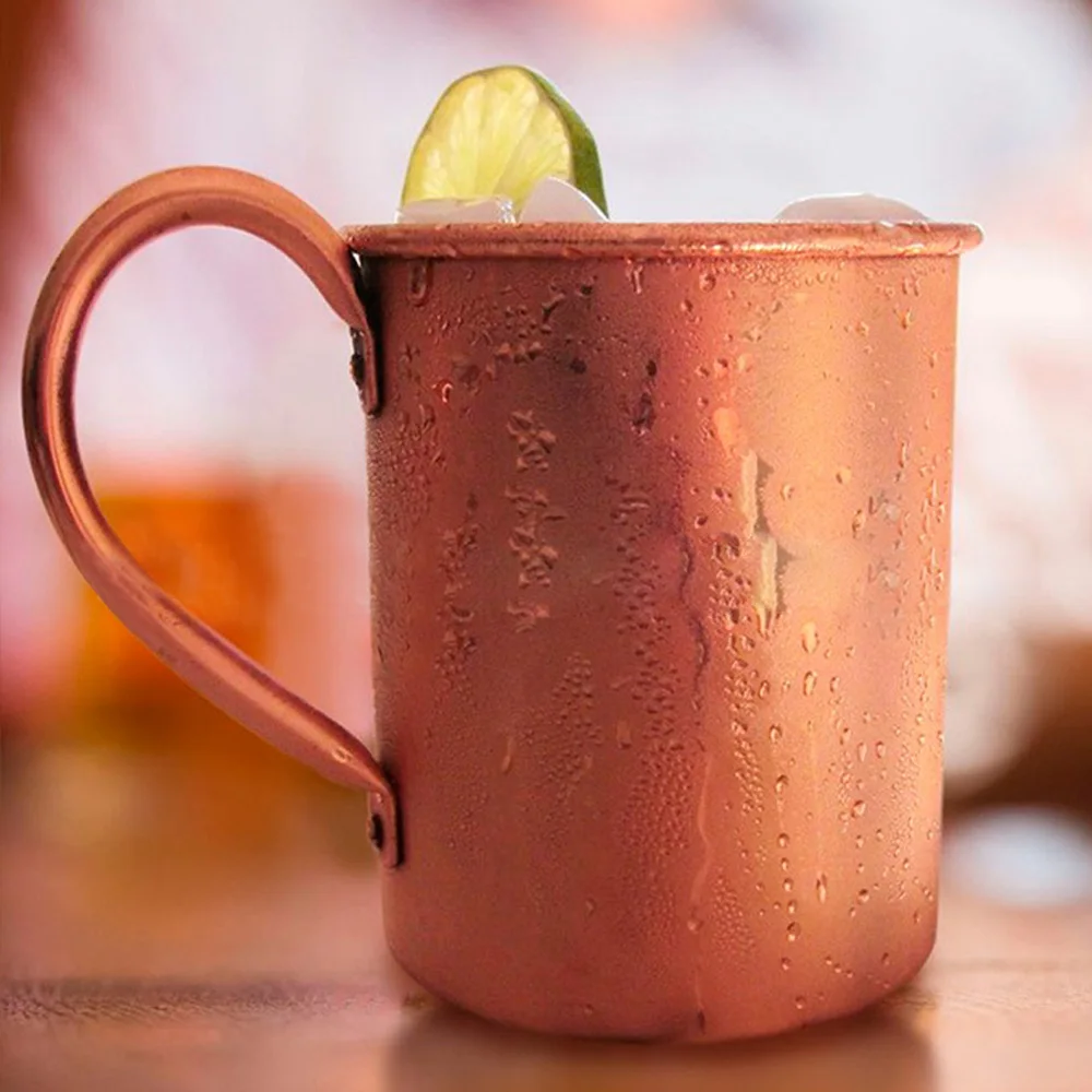Behogar чистый Медь 415 мл кружка для охлажденное пиво Кофе Чай водки Джина Ром Текила