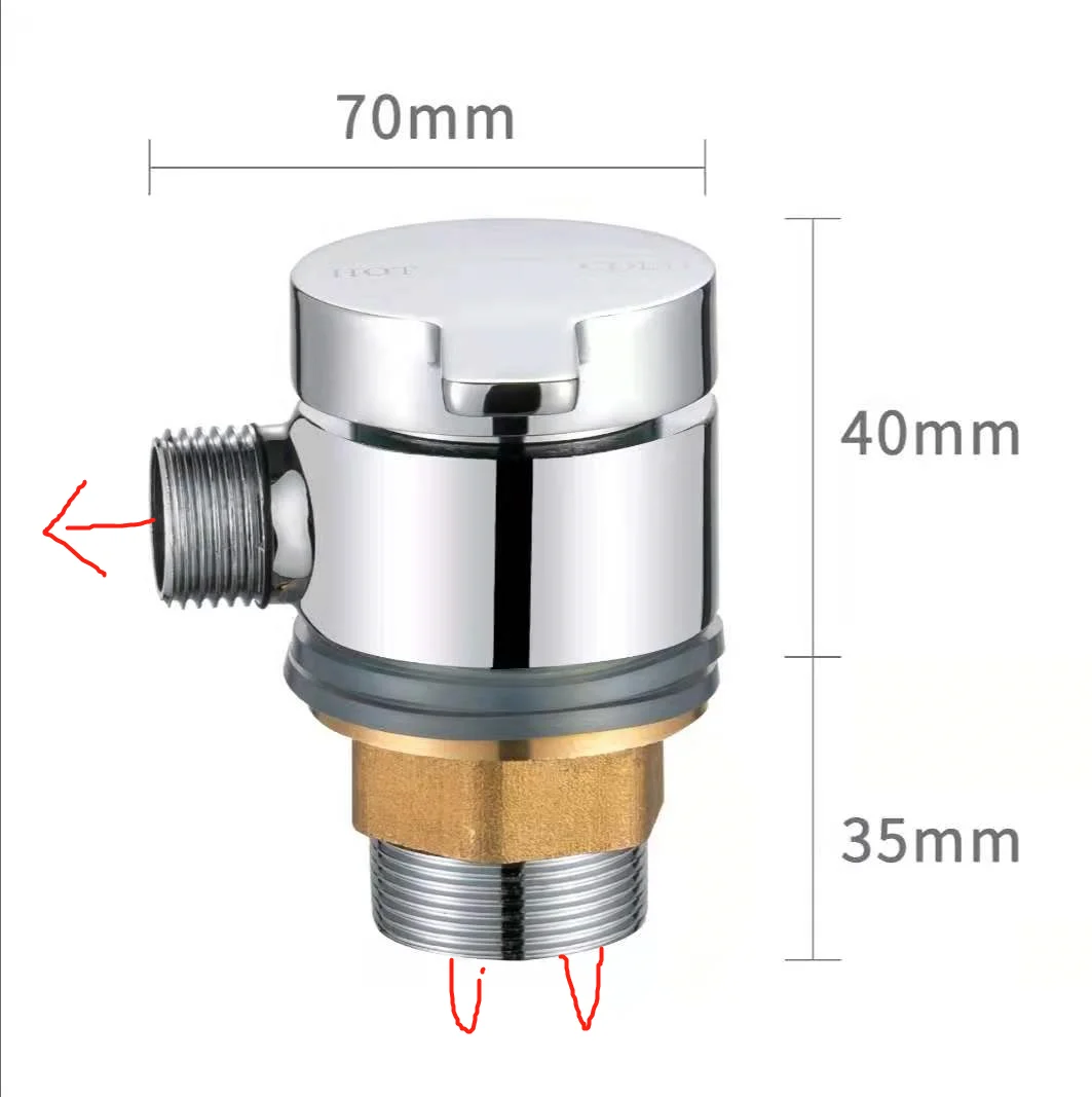 Круглый смесительный клапан для ванной комнаты RV яхты Автодома горячей и