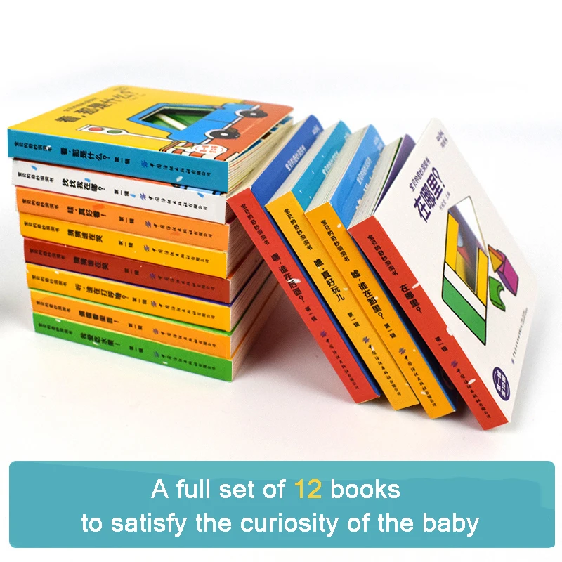 12 книг для детей 0-3 лет книга-раскладушка раннего развития познавательная