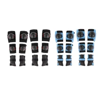6pcsset kids sports protected gear knee pads elbow pads wrist guards roller skating safety protection pads