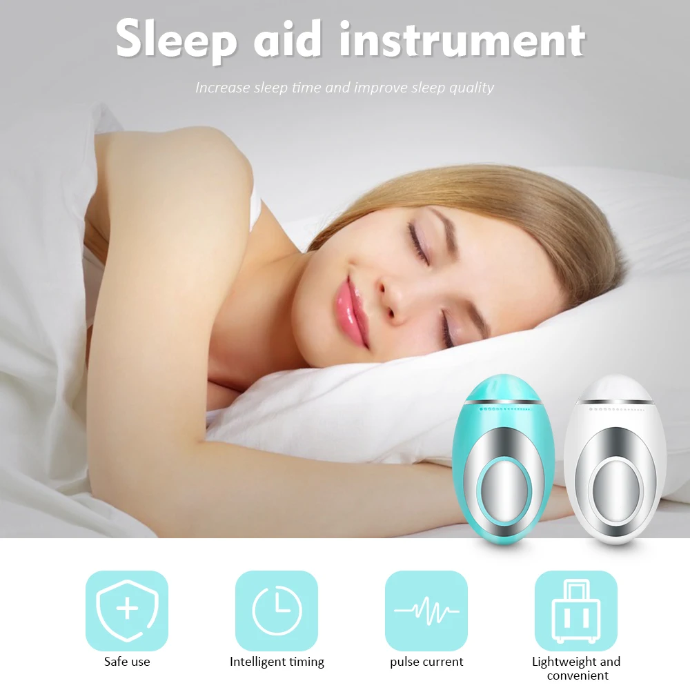 

Sleep Aid Instrument Microcurrent Pulse Stimulation Hypnosis Nsomnia Device Pressure Relief Sleep Treatment Health Care Tools