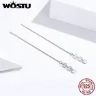 Серьги-подвески женские из серебра 100% пробы с блестками