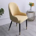 Однотонный эластичный чехол на кресло, из спандекса, подходит для кухни, ресторана, офиса, свадьбы, чехлы на стулья