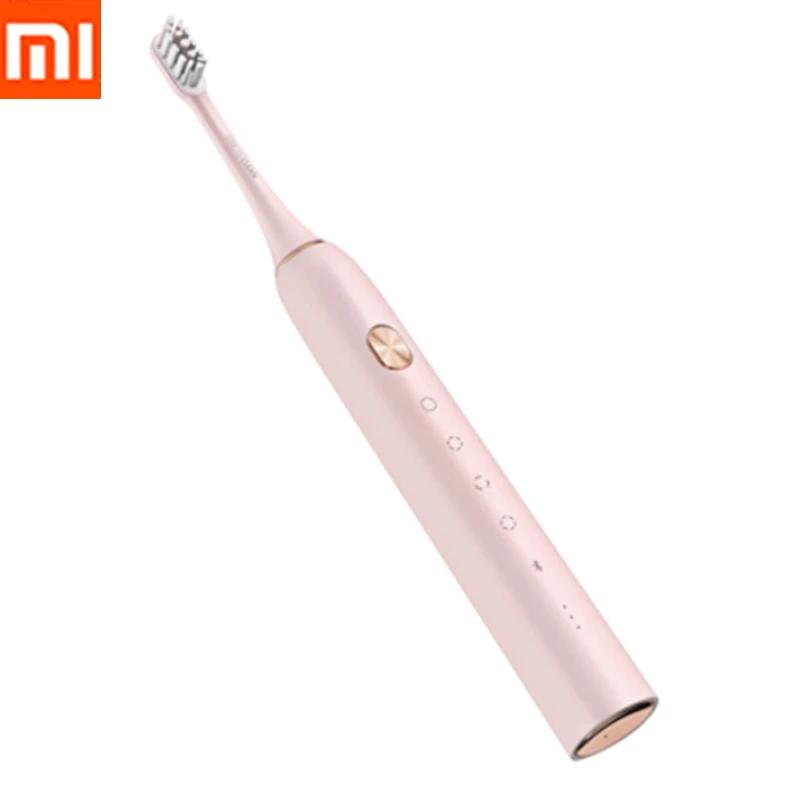 Pink Xiaomi Mijia SOOCAS X3 звуковая зубная щетка электрическая зубная щетка ультразвуковая Автоматическая обновленная USB заряжаемая для взрослых Водонепроницаемая IPX7 - Цвет: Pink