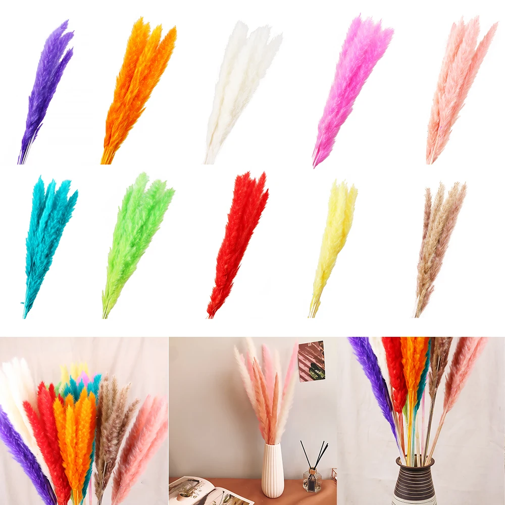 DIY Bulrush Натуральные Сушеные маленькие Pampas трава Phragmites домашнее рождественское