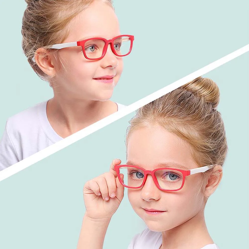 

Vintage Kids Blue Light Glasses Anti-blue Optical Glasses Soft Frame Boys Girls Computer Eyeglasses UV Protection Child Eyewear