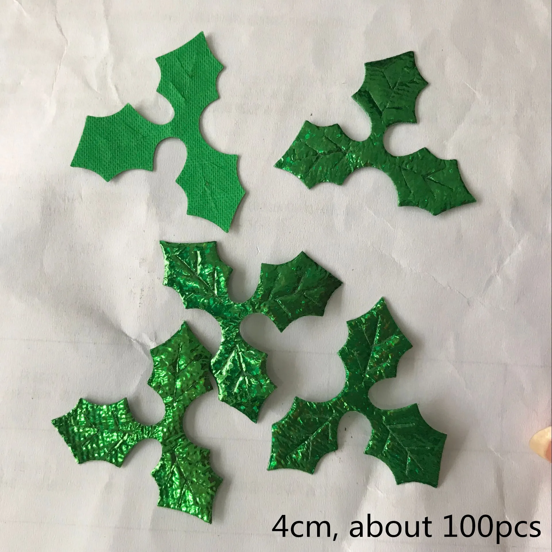 100 шт. искусственные листья Холли ягоды Рождественская елка украшения Diy ручной