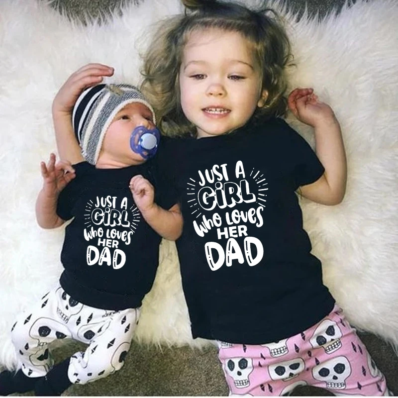 Camisetas divertidas con apariencia familiar para pap&aacute; e hija, ropa a juego Para pap&aacute; y su hija, de verano-2