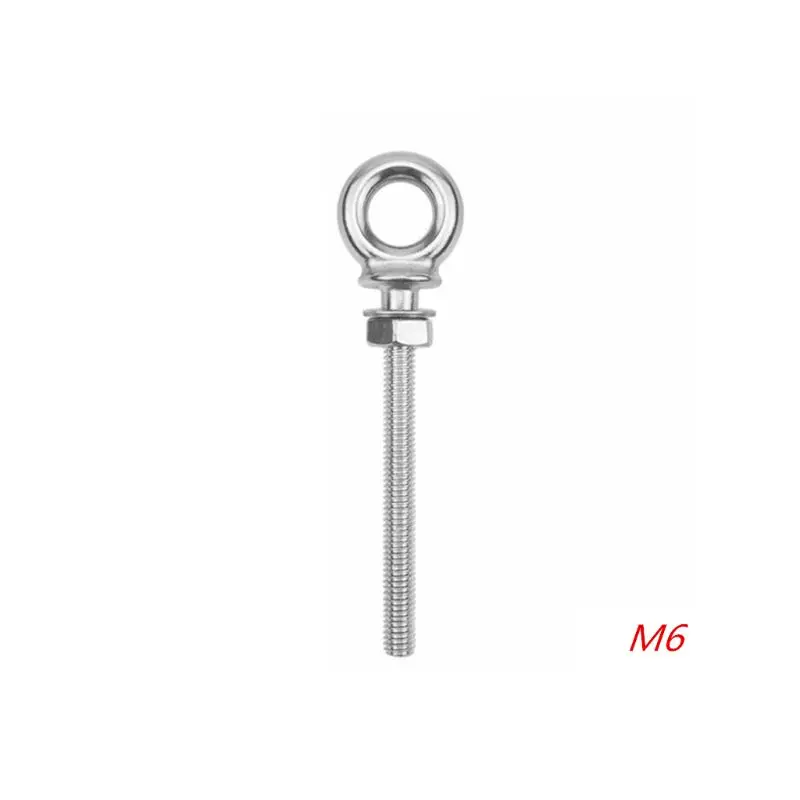 

Marine Grade 316 Stainless Steel Long Lifting Eye Bolt Eyebolts with Nut&Washer