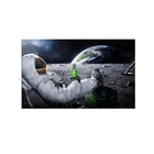Картина астронавта, Космический человек, питьевое пиво на рисунке с Луной, постеры и принты, поп-арт, картина на стену, картина для гостиной