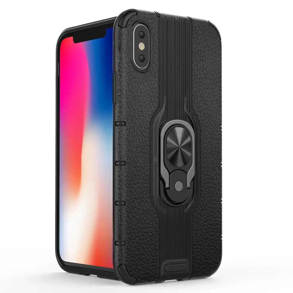 Противоударный бронированный чехол для Oneplus 7 Finger Ring 6T мягкий держатель