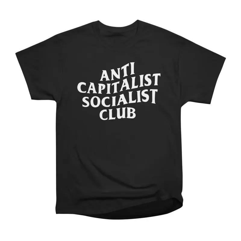 Anti Capitalist Socialist Club - The Peach Fuzz T Shirt Newest Trend Tops boyfriend breathable Cotton Harajuku men and women