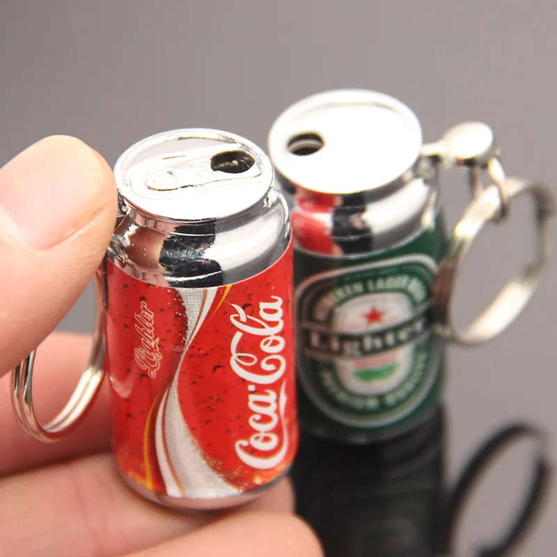 Влюбленные мини банки подвесная Пряжка зажигалка с пламенем новая необычная