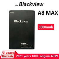 original 3000mah a8 max li ion backup battery backup replacement accessory accumulators for blackview a8 max genuine batteries