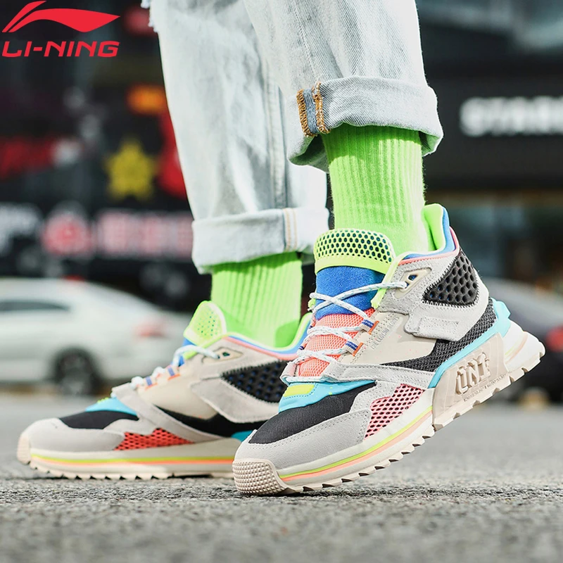 (Перерыв код) Li-Ning для женщин 001 T1000 зимние кроссовки Lifestyle носки внутри ретро