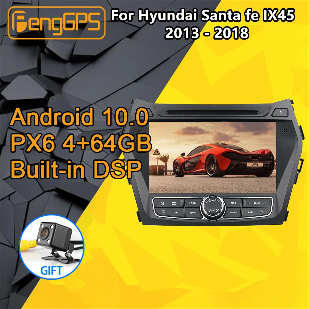 Для Hyundai Santa fe Android радио 2011 2013 2015 автомобильный мультимедийный DVD плеер стерео GPS