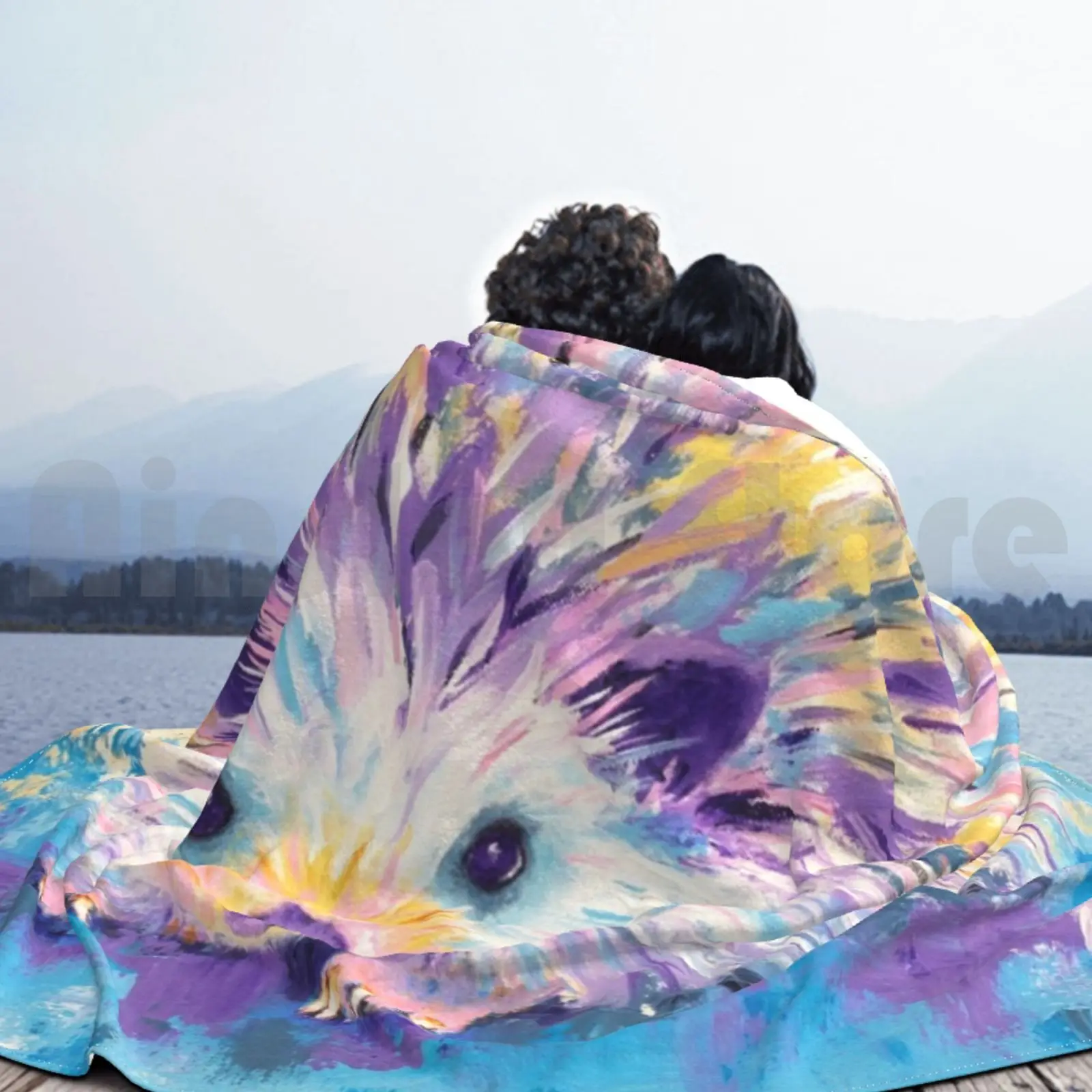 Модное одеяло с ежиком на заказ 257 ежик лицо животных симпатичный Ежик пастель