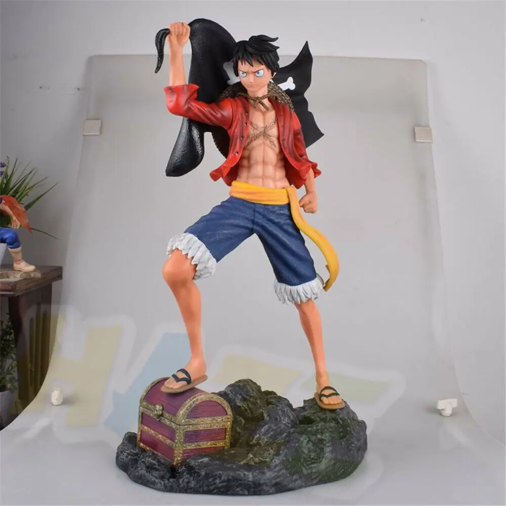 Одна деталь Статуя обезьяны д Луффи окрашенная модель 1/4 Аниме Фигурки игрушки