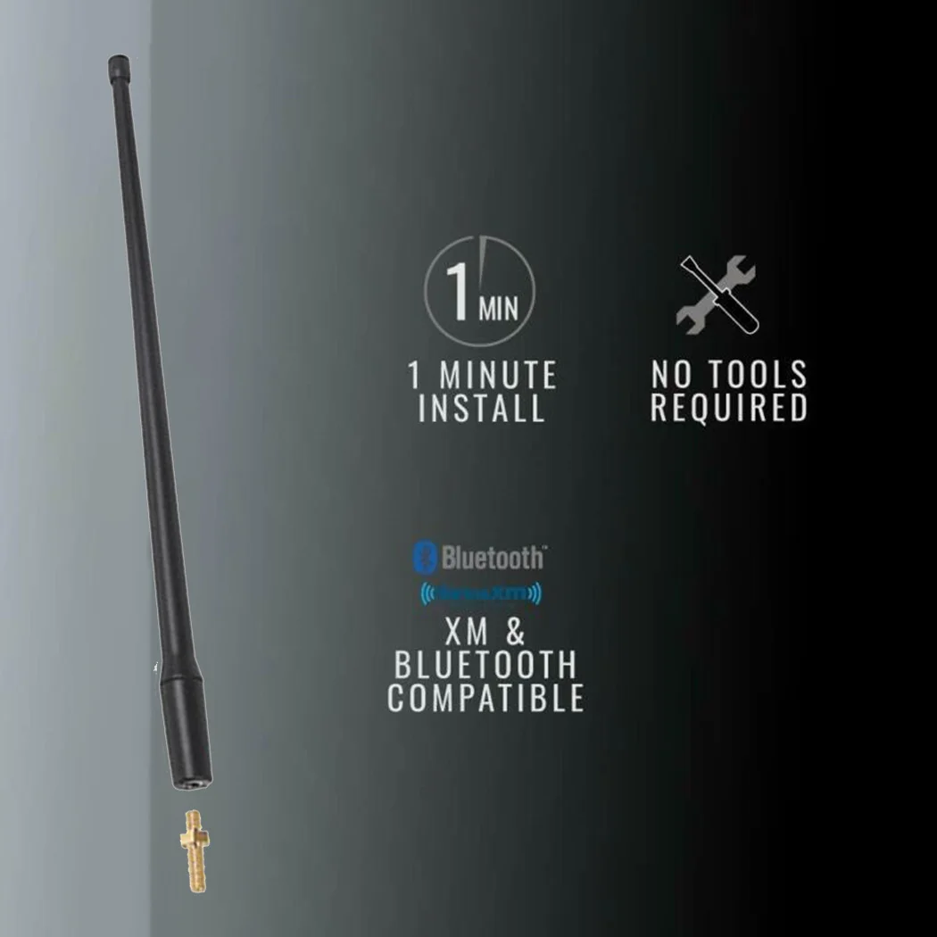 Антенная мачта 34 см черная 1 шт. для Ford F150/Φ Raptor 2009-2020 металлические + ABS запчасти