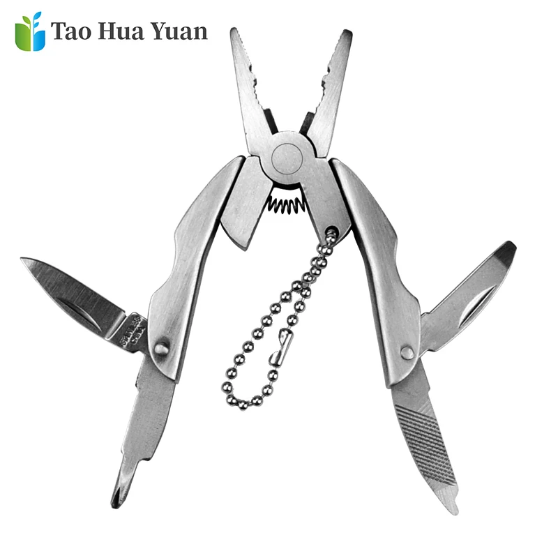 Портативные/многофункциональные складные плоскогубцы Mini EDC 2CR13 складной нож