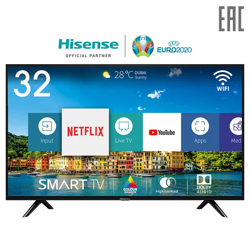Телевизор Hisense 32&quot 32E5600EE HD Smart TV на операционной системе Vidaa 2.5|Запчасти к