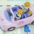 Мебель для кукольного домика в виде обезьяны и животных в лесу, 1:12, автомобиль для пикника, Миниатюрные аксессуары, игровые наборы для кемпинга, игрушки для девочек, подарок