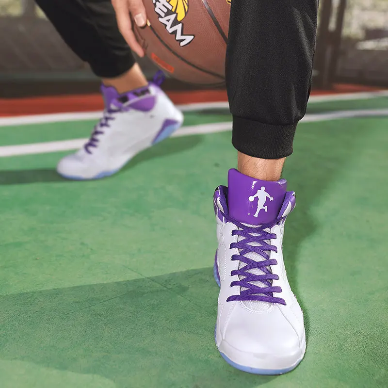 

Fashion High-top Non-slip Couple Jordan Shoes Basketball Sneakers ProffessionalSports Streetball Culture Basketball Shoes Men