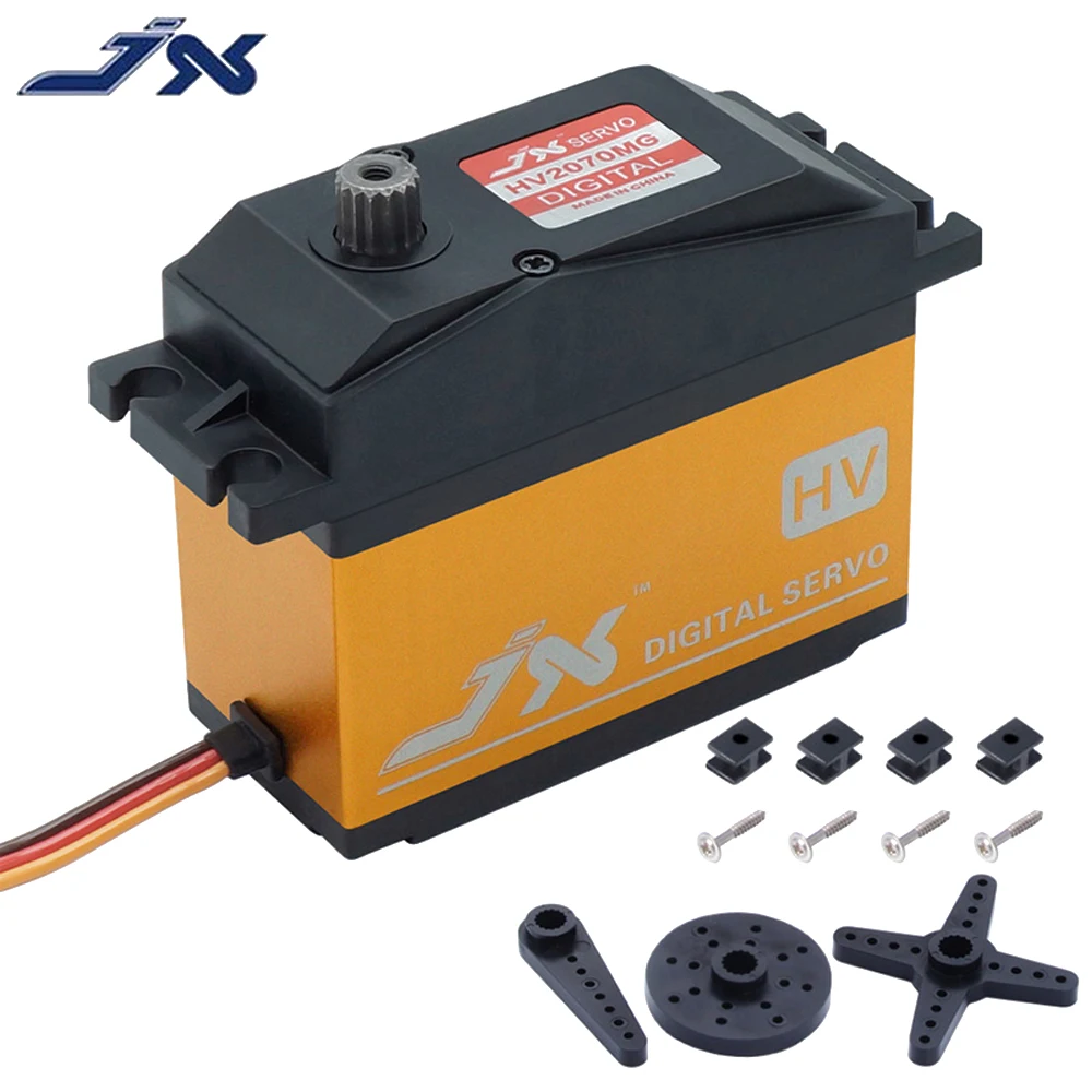 Цифровой сервопривод JX PDI-HV2070MG, 70 кг, HV, металлическая шестерня, для грузовика 1/5, совместим с SAVOX-0236 LOSI XL 5T BAJA Wltoys, игрушки