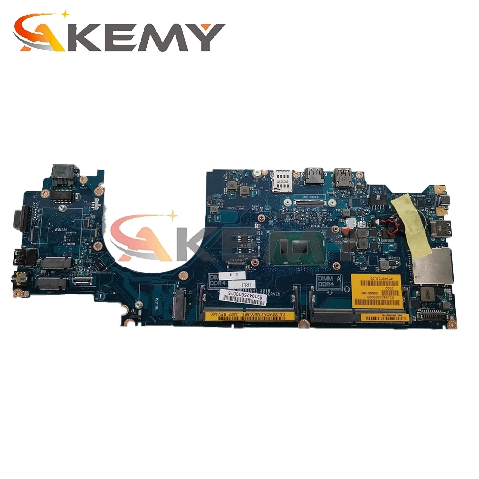 Akemy абсолютно новый I7-7600U DDM70 LA-F401P для DELL Latitude 5490 материнская плата CN-03D5D8 3D5D8 100%
