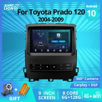 2din android10 car radio for toyota land cruiser prado 120 2004 2009 stereo receiver gps navigation auto radio dsp car video igo