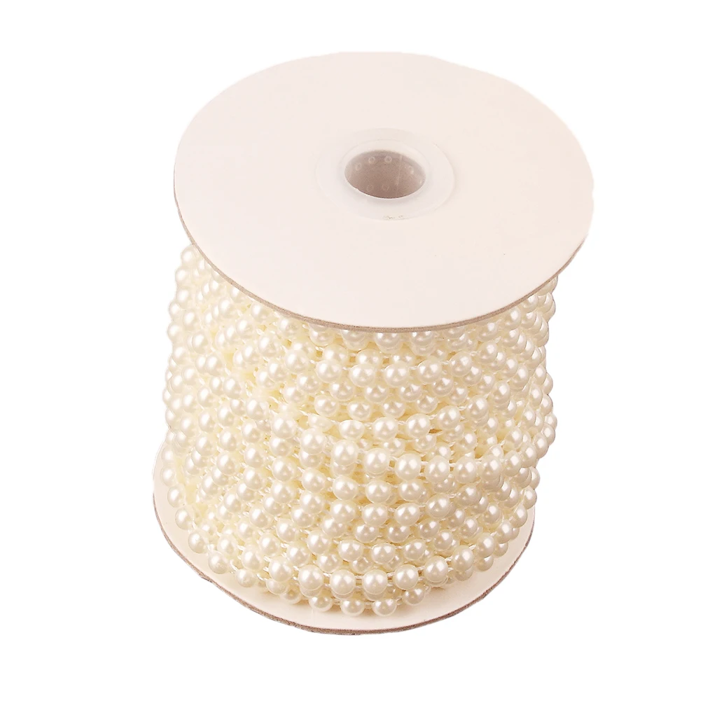 25 м в рулоне леска искусственные бусины цепочка гирлянда свадебные украшения
