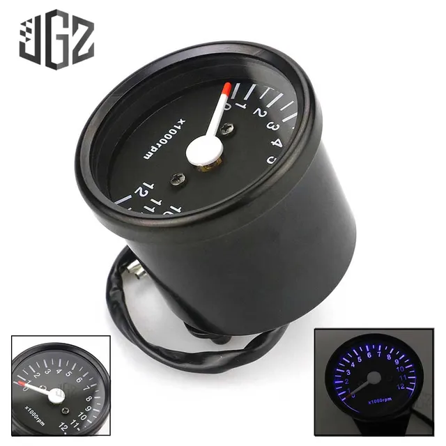 Universal motorcycle 12v speedometer odometer gauge tachometer instrument with led backlight indicator night light accessories