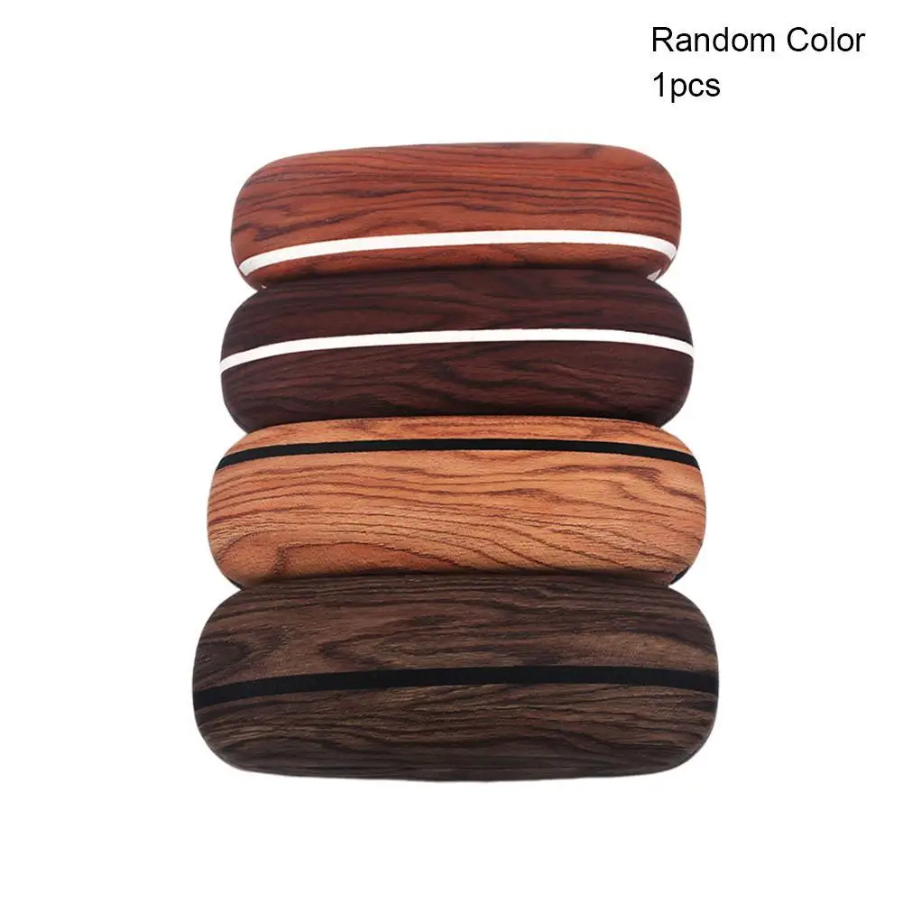 1 шт. стеклянный чехол жесткая деревянная зернистая коробка для очков стекло