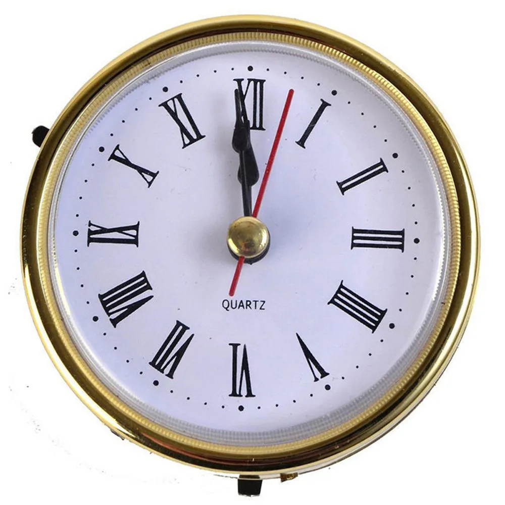 

Classic Roman Quartz Clock Craft Quartz Movement 2-1/2" (65mm) Round Clocks Head Insert Roman Number Mayitr Tools Accessories