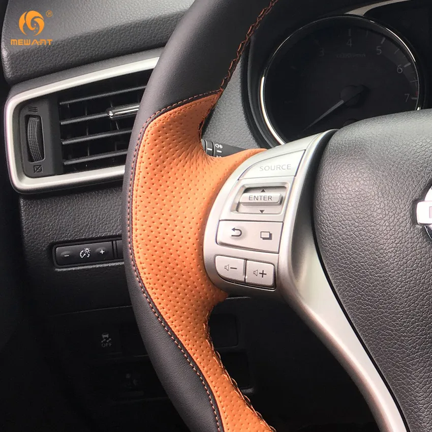 Женская черная кожа кожзаменитель для Nissan Teana Altima 2013 2016 X Trail QASHQAI Rogue Sentra Tiida Parts|car