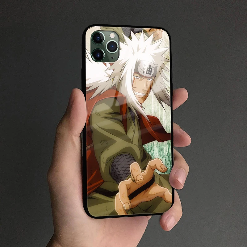 Мягкий силиконовый стеклянный чехол Jiraiya Namikaze Shippuden для Apple iPhone 6 6s 7 8 Plus X XR XS 11 Pro